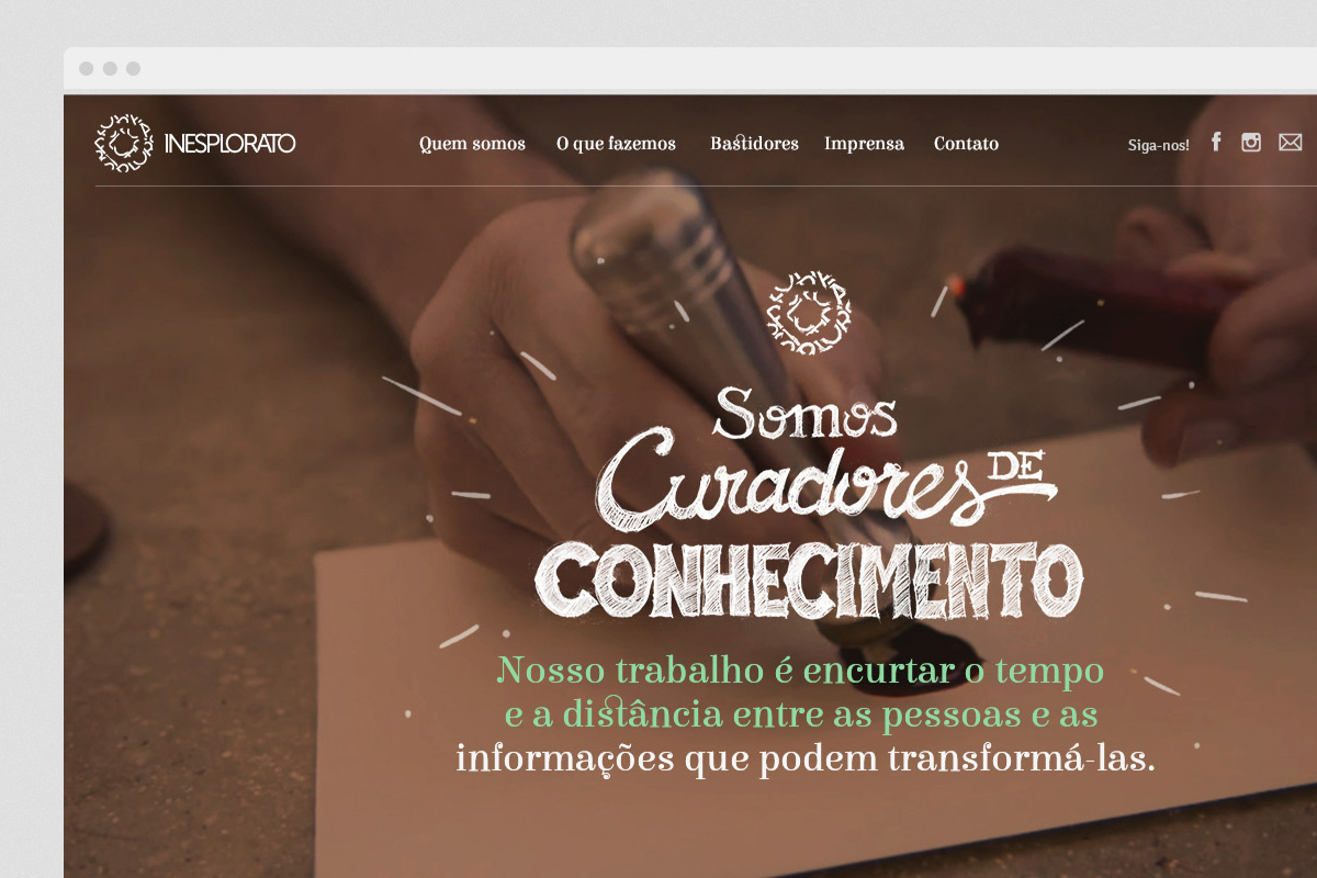 Website interface