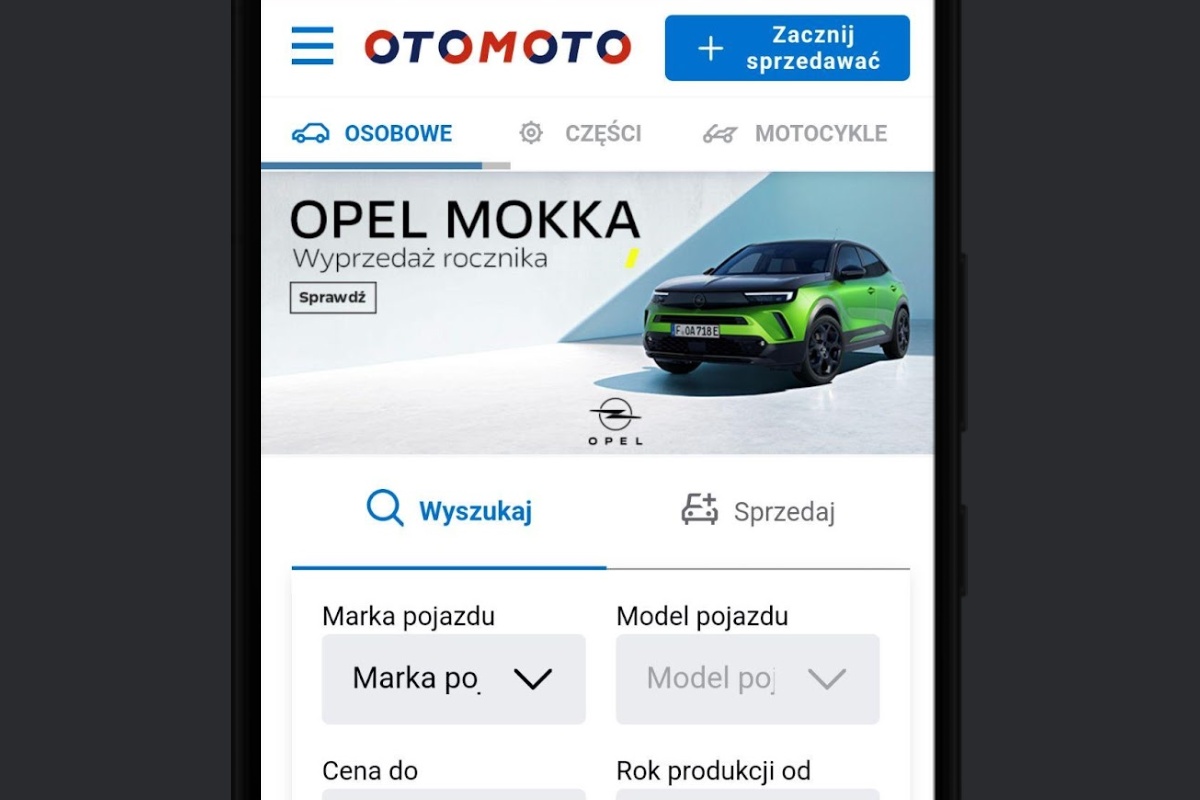 Mobile interface of an old homepage design with severe usability and content hierarchy issues.