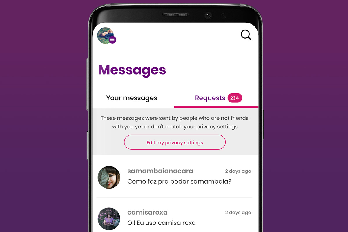 Redesign study for a lifestyle social network